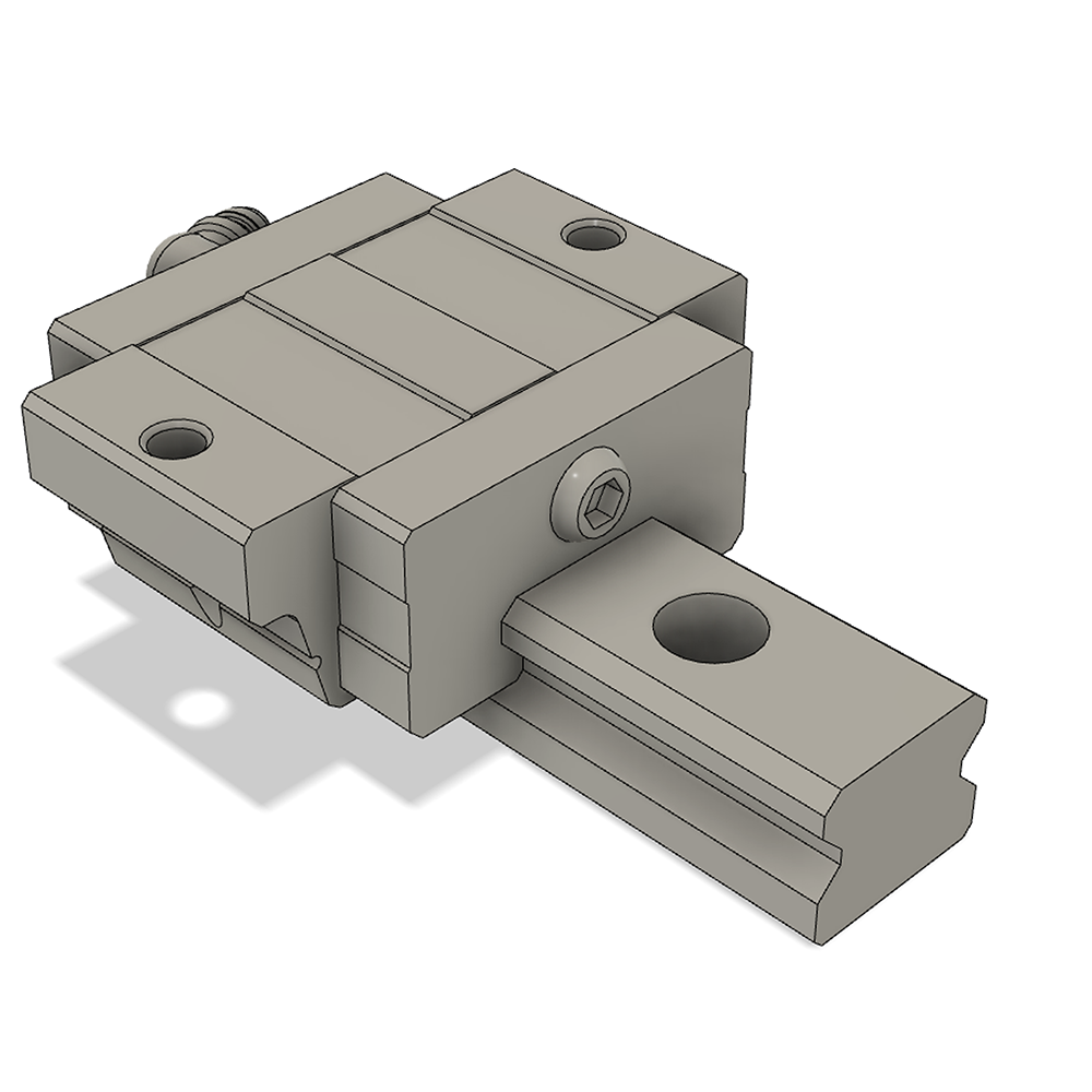 LSD20F1S1X280S20CH-M6 AIRTAC LOW PROFILE RAIL ASSEMBLY<br>LSD 20MM, TOP MOUNT FLANGE, SHORT BODY, RAIL L = 280MM, MEDIUM PRELOAD, HIGH ACCURACY, QTY: 1 BLOCK